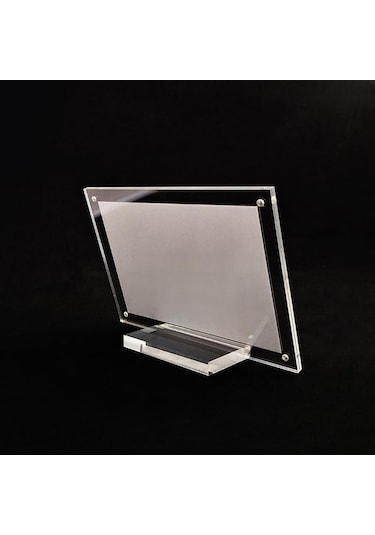 Akrilik Masa Kartı Burcu Ekran Standı Resim 1 Adet Fotoğraf Çerçevesi W/taban 9 12.7cm