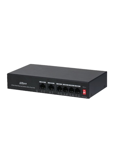 Dahua PFS3006-4ET-36 6 Port 10/100 4 POE + 2FE Uplink Yönetilemez Switch