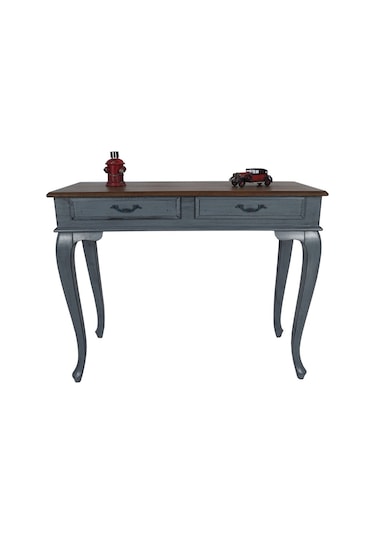 Masifart Ceviz Eskitme Tablalı Dresuar Gri 120 Cm Eskitme  Patina Gri