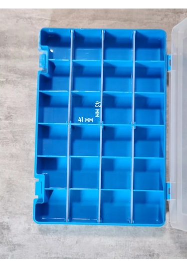 Boxplast Çıkarılabilir Bölmeli Küçük Eşya Düzenleyici 177227607 Açık Mavi