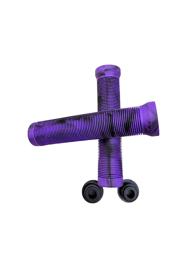 Mtb Bmx Dirt Jump Freeride Elcik Silikon Bisiklet Elcik Kaymaz Yapı 160 Mm Bisiklet Elciği Mor Mor - Siyah