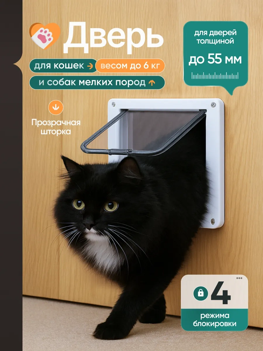 Mıcon Kediler Ve Köpekler İçin Kapı 25 23 5.5 Cm Beyaz 273800775