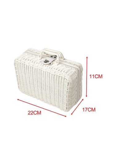 Suntek Piknik Sepeti Dokuma Kreş, Bebek Dolabı, Bebek Bezi, Beyaz