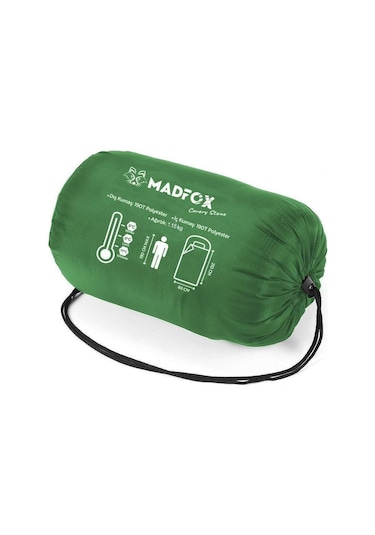 Madfox Cavery Stone Uyku Tulumu -10 C Yeşil Çok Renkli