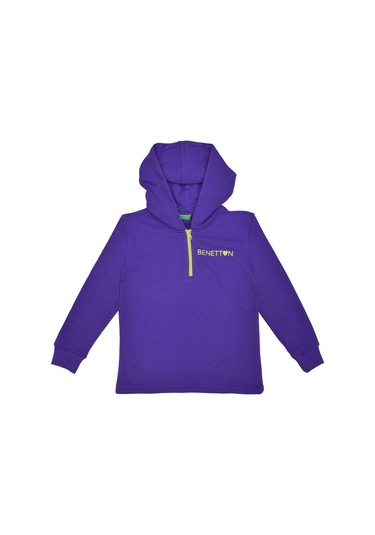 Kız Çocuk Sweatshirt - Mor Mor