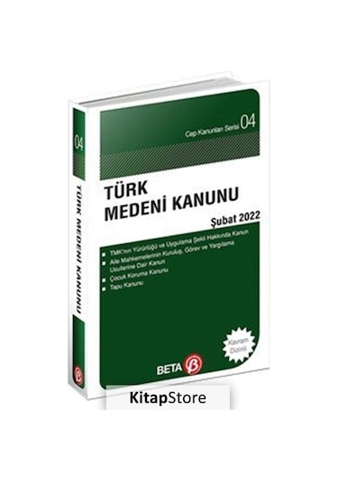 Türk Medeni Kanunu / Cep-04