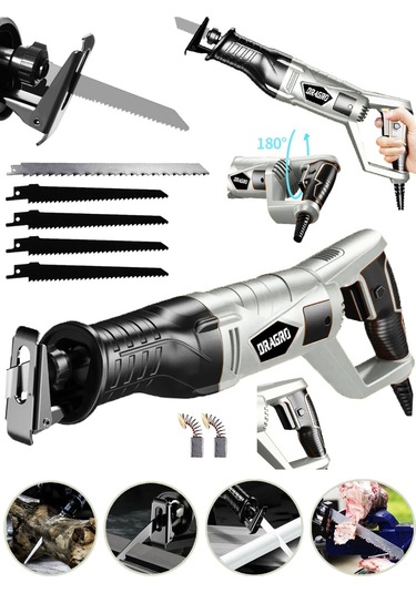 Dragro GRZ-tlk9000 Gri 5 Uç 9000 Sjs 6 Kademe Devir Ayarli Bakir Sargili Beton Tuğla Kemik Kesme Tilki Kuyruğu