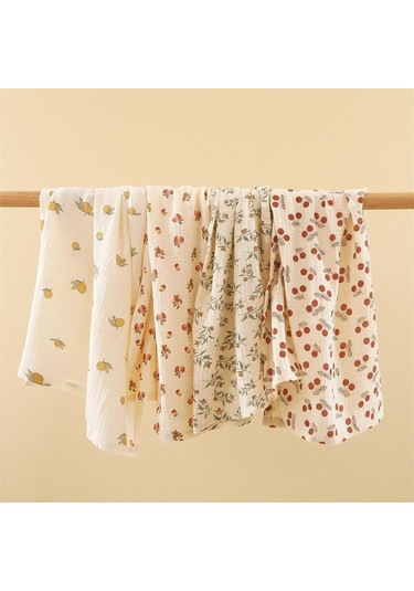 Kahverengi 85 65 Cm Muslin Kareler Bebek Kundak Battaniye Yenidoğan Bebek Bezi Yatak Pamuk Arabası Battaniye Bebek Şekerleme Örtüsü Kahverengi