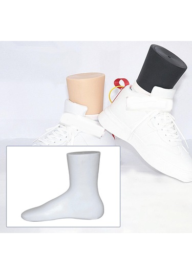 Suntek Ayakkabı Kalıp Çorap Ekran Manken Ayak Modeli Beyaz