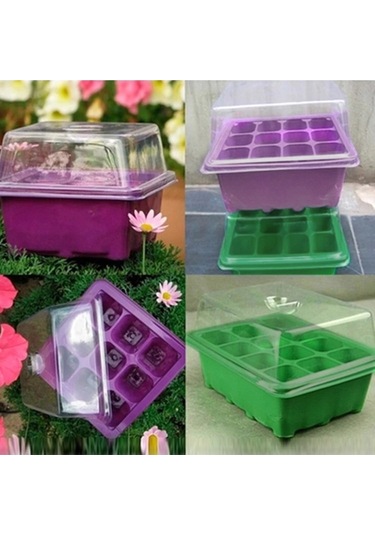 Symbee Yeşil 9 Lü Tohum Fide Kabı, Ev Bahçesi İçin Yüksek Çimlenme Oranı, Tohumluk Fide Tepsisi