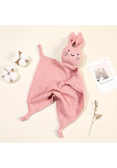 Hightower Tavşan Kulaklı Yumuşak Nefes Alabilir Bebek Pike Pembe