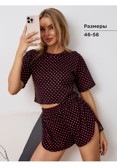 Deby Do Pantolonlu Pamuklu Pijama 445973806 Siyah