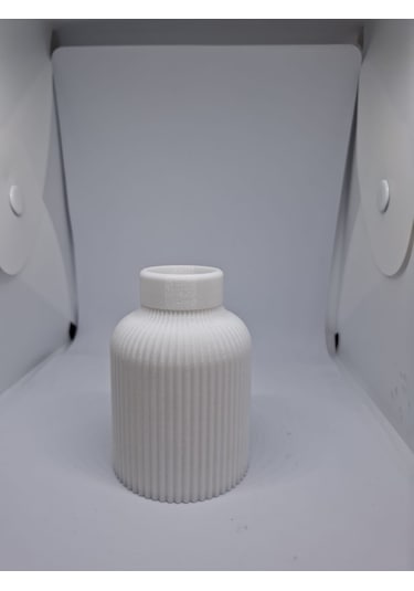 Dekoratif Mini Bohem Vazo- 5 Cm Beyaz