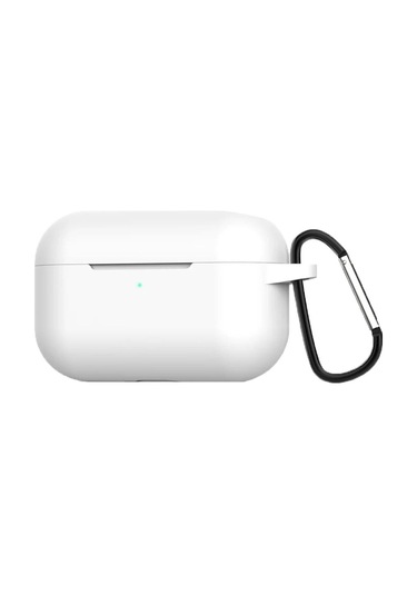 E2m Apple Uyumlu AirPods Pro 3 Sense Silikon Beyaz Beyaz