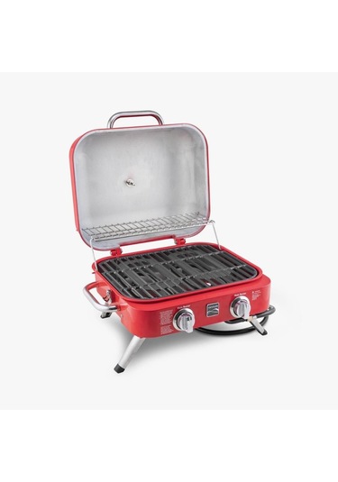 Kenmore Masa Üstü Gazlı Barbekü Kırmızı Kırmızı