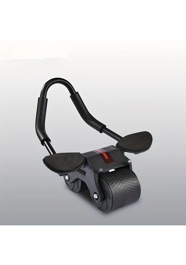 Maxaccess Yeni Otomatik Geri Dönen Mekik Çarkı Dizlik Ve Dirsek Desteği Siyah Evde Karın Kası Egzersiz Aleti