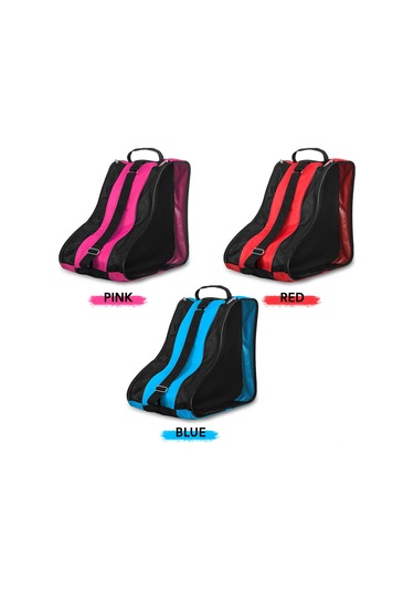 Vkemall Mavi Paten Çantası, 3 Bölmeli Büyük Kapasiteli, Paten Ve Aksesuarları Taşımak İçin Oxford Kumaş Çocuk Sırt Çantası Mavi