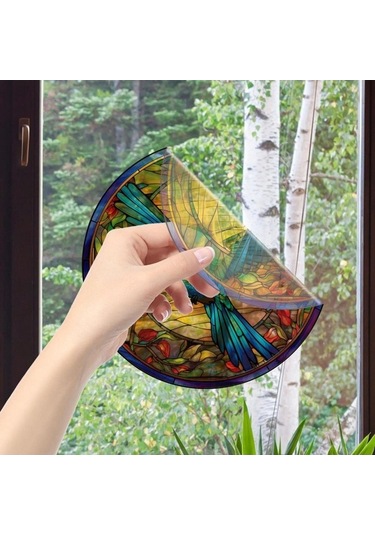 Pazly Yenilik Suntek Sinek Magideal Kuşu Ev Çıkartması Çıkarılabilir Cam Ms Ahşap