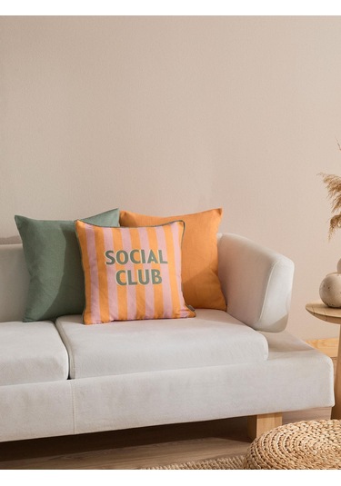 Citrus Lounge 3'lü Kırlent Kılıf Seti Turuncu