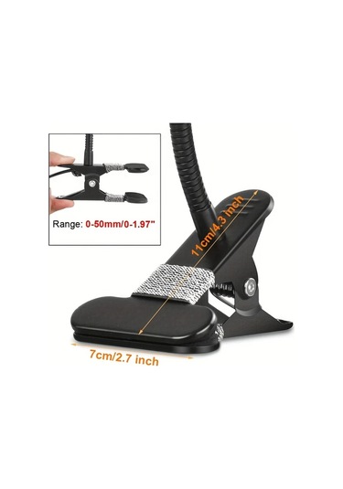 Willowhaven Siyah 5v Usb Led Büyüteçli Lamba, 5 Renk, 10 Parlaklık, Mengeli