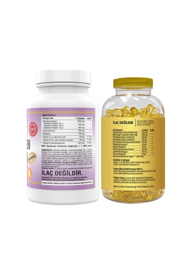 Kollajen Tip 1-2-3 180 Tablet & Flx Omega 3-6-9 90 Tablet