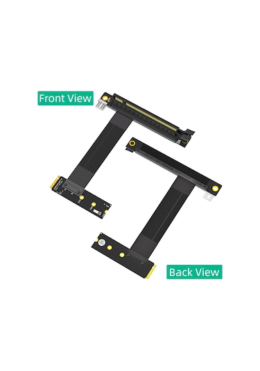 Xurunkeji M.2 Ngff Anahtar M - Pcı-e 16x Grafik Kartı Yükseltici Adaptör Kartı, Nvme - Pcı-express 16x Uzatma Kablosu Sağ Yön