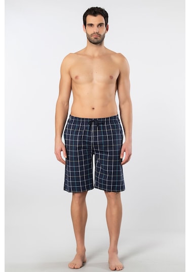 Cacharel Erkek Dokuma Bermuda Tek Alt 2241/lacivert 8 Lacivert