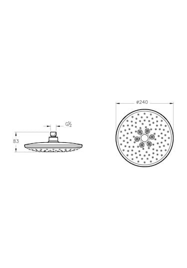 Artema Bliss 2F Duş Başlığı Fırçalı Nikel A4574234 Diğer