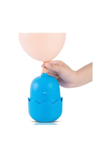 Mufunye Mini Elektrikli Balon Pompası Sevimli Karikatür Civciv Balon Üfleme Makinesi Geniş Hava Girişi Taşın On