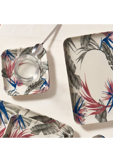 GÜRAL KANSAS 33 PARÇA 6 KİŞİLİK KARE BONE KAHVALTI TAKIMI - 1967 Çok Renkli