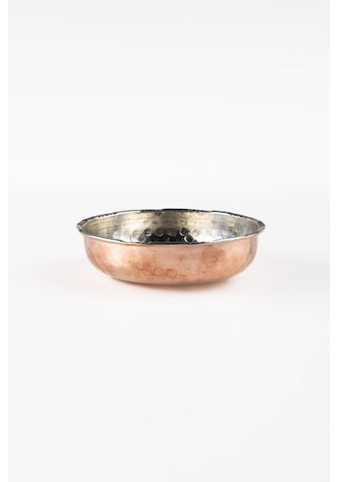 Dmt Copper Gaziantep Dövme Bakır Çerezlik Seti Kahvaltılık Kuruyemiş Reçel 6 'lı Set 10cm X 3cm Bakır