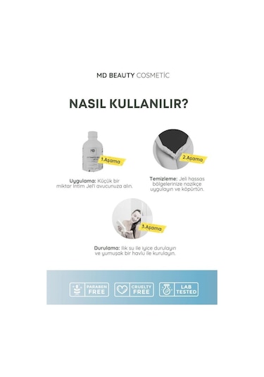 Md Beauty Sensitive Genital Bölge İntim Yıkama Jeli 250 ML