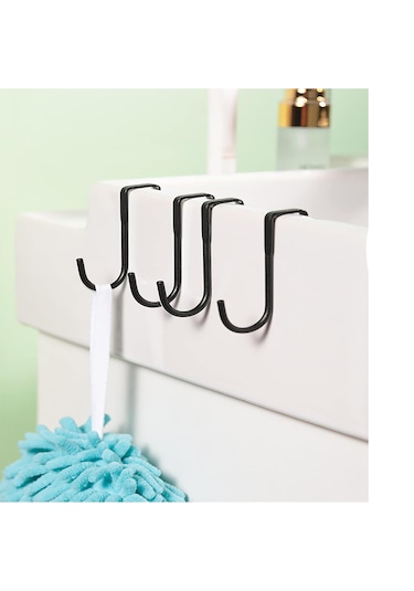 Paslanmaz Çelik Banyo İçin Askılık S Model -al4837 2 Adet Siyah