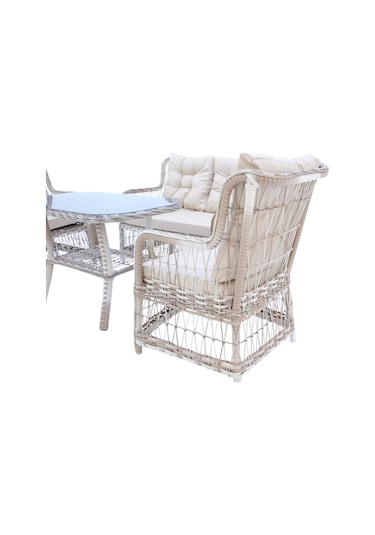 Lavida Bahçe Oturma Takımı Rattan 2+1+1 Ve Sehpa