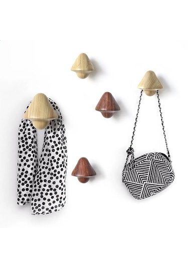 Suntek Vidalı Duvar Askısı Mantar Tasarım Kapı Askısı Duvar Askı Askısı 5 KG S Bej Çok Renkli