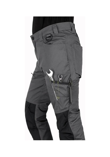 Safety Jogger Maple Koyu Gri Çok Cepli Taktik İş Pantolonu Gri - Siyah