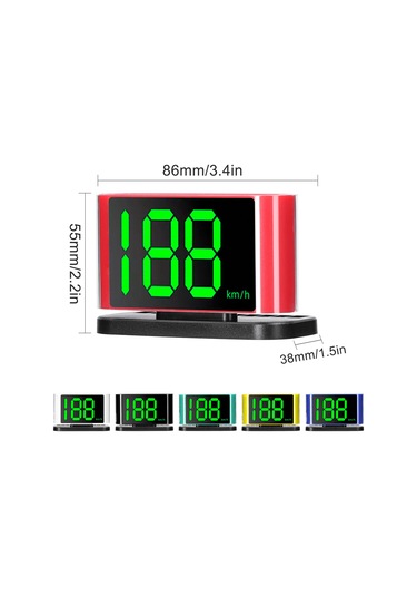 Leezsing Usb Bağlantılı Araç Hud Hız Göstergesi Ve Güvenlik Uyarı Sistemi - Beyaz Renk Seçeneği