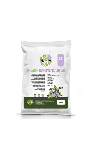 Hindistan Cevizi Torfu Cocopeat Kokopit Ponza Karışımı 2,5 Lt.