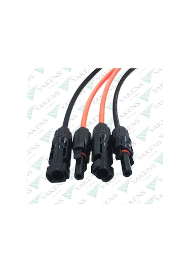 Güneş Paneli Uzatma Kablosu 30m+30m 6mm Çift Taraflı Mc4 Soketli Solar Ara Kablo Siyah Kırmızı