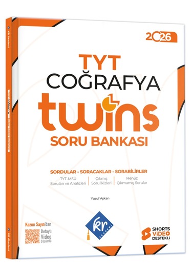 Tyt Twins Coğrafya Soru Bankası Kr Akademi Yayınları