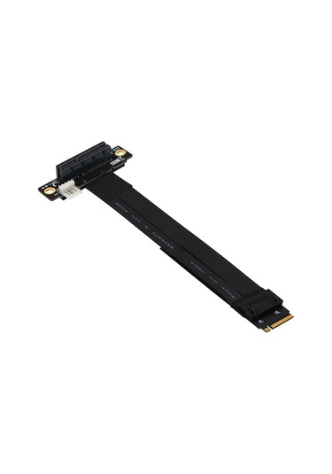 M.2 Nvme M-key Pcı-e 3.0 4x Uzantı Kablosu, 90 Besleme, Pcı-e 1x/4x/8x/16x Desteği, 20cm, 2230-2280 Ssd Uyumlu