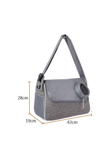 Moveevo Portatif Kedi/köpek Taşıma Çantası: Nefes Alabilir, Havalandırmalı Omuz Çantası