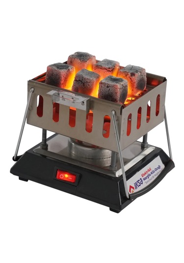 İksa Pratik Kullanım Elektrikli Nargile Köz Ocağı - Siyah