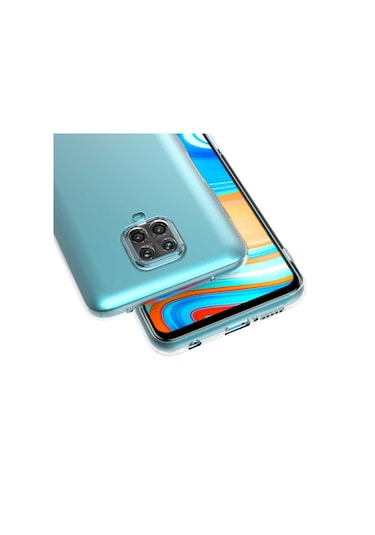 Xiaomi Redmi Note 9S Kılıf Zore Kamera Korumalı Süper Silikon Renksiz