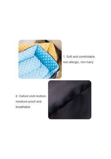 Sunskyy Sunskyy Küçük Ve Orta Boy Evcil Hayvan İçin Karikatür Pet Kennel Kare Yastık, Özellikler: L Pembe Diğer