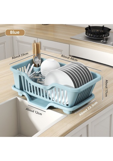 Springsun Mutfak Tezgahı Sulama Tabak Sepeti - Mavi Kalın Tip Küçük Boy, Besteçiler Ve Besteçiler İçin Organize Depolama Çözümü Diğer