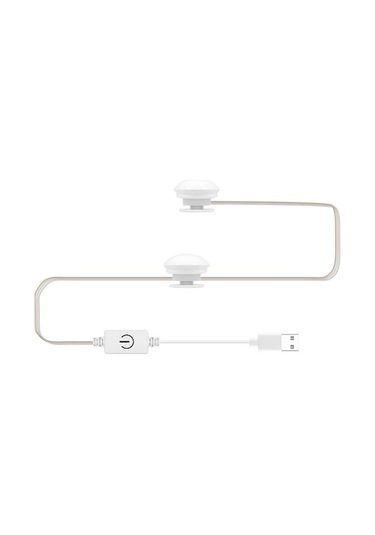 Led Makyaj Aynası Işığı - Üç Renk Tonu, Usb Dokunmatik, Sürekli Parlaklık Ayarlamalı, Vanity Dolgu Işığı 2 Ampul