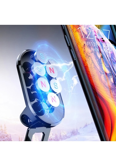 H25 Torpidoya Yapışan Manyetik Araç İçi Telefon Tutucu %100 Metal