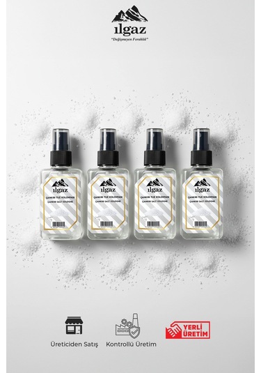 Çankırı Tuz Sprey Kolonya Cep Boy Elegance Series 4'lü Eko Paket - 4x50 Ml