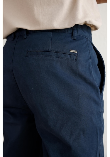 Braccas Erkek Armürlü Slim Fit Lacivert Pantolon Lacivert